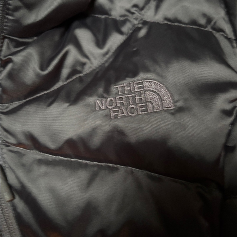 The North Face Charcoal Puffer Jacket View 3